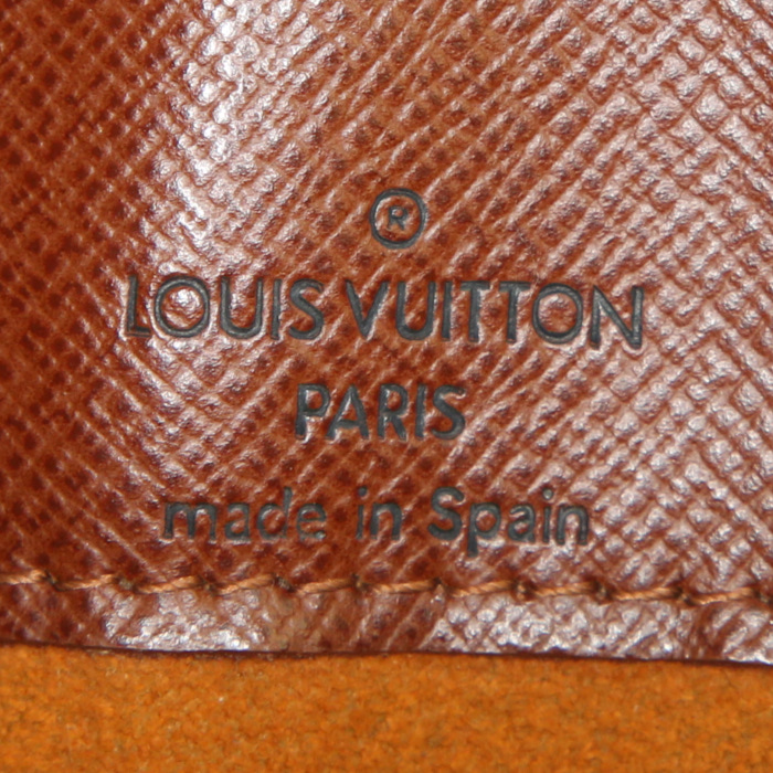 Louis Vuitton Musette Salsa small model shoulder bag in brown monogram canvas and natural leather - Detail D3