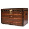 Louis Vuitton Malle Courrier mail trunk in brown monogram canvas - 00pp thumbnail