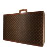 Valigia rigida Louis Vuitton Bisten 70 in tela monogram marrone e pelle naturale - 00pp thumbnail