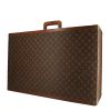 Valise rigide Louis Vuitton Bisten 70 en toile monogram marron et cuir naturel - Detail D2 thumbnail