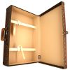 Louis Vuitton Bisten 70 rigid suitcase in brown monogram canvas and natural leather - Detail D3 thumbnail