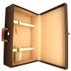 Louis Vuitton Alzer 70 rigid suitcase in brown monogram canvas and natural leather - Detail D3 thumbnail