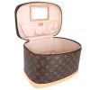 Louis Vuitton Nice vanity case in brown monogram canvas and natural leather - Detail D4 thumbnail