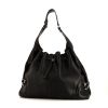 Burberry bag worn on the shoulder or carried in the hand in black leather - 360 thumbnail