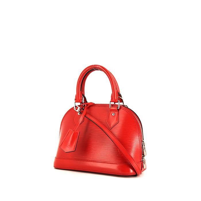 Louis Vuitton Red Leather Epi Alma BB Bag