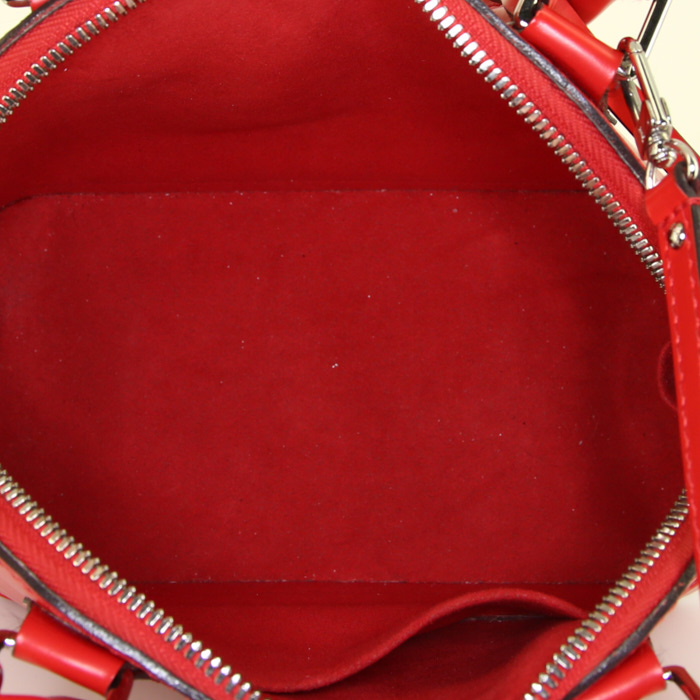 Borsa a tracolla Louis Vuitton Alma BB in pelle Epi rossa - Detail D3