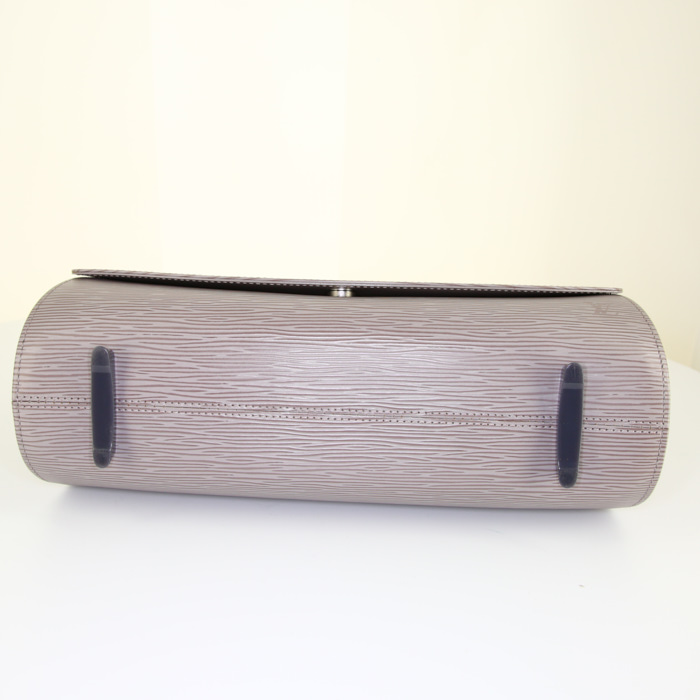 Louis Vuitton Nocturne shoulder bag in grey epi leather - Detail D4