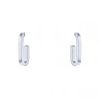 Dinh Van Maillons size L hoop earrings in white gold - 00pp thumbnail