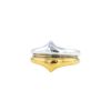 Double Zolotas ring in 22 carats yellow gold and silver - 00pp thumbnail