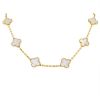 Van Cleef & Arpels Alhambra Vintage necklace in yellow gold and mother of pearl - 00pp thumbnail