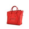 Borsa Celine Luggage modello grande in pelle martellata rossa - 00pp thumbnail