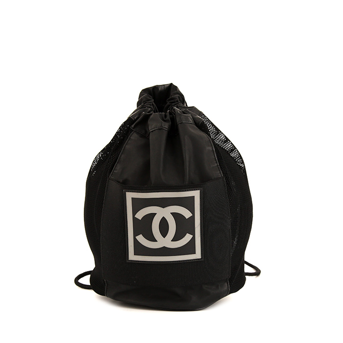 Chanel Editions Limitées Basket ball in black and white rubber - Detail D1