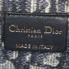 Sac bandoulière Dior Saddle en toile monogram Oblique bleue - Detail D3 thumbnail