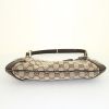 Gucci Mors handbag in beige logo canvas and brown leather - Detail D4 thumbnail