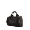 Alexander Wang Rocco bag worn on the shoulder or carried in the hand in black grained leather - 00pp thumbnail