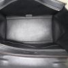 Celine Trapeze medium model handbag in black grained leather and black suede - Detail D3 thumbnail