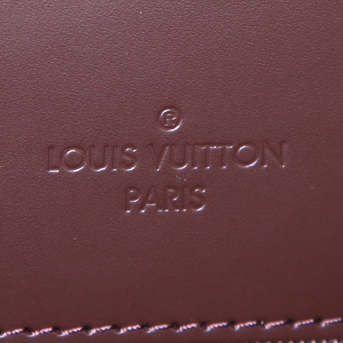 Louis Vuitton Pegase suitcase in damier canvas and brown leather - Detail D3