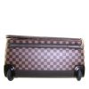Louis Vuitton Pegase 65 cm suitcase in damier canvas and brown leather - Detail D4 thumbnail
