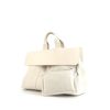 Hermès Valparaiso handbag in cream color leather and cream color canvas - 00pp thumbnail