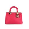 Dior Diorissimo small model shoulder bag in pink leather - 360 thumbnail