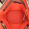 Louis Vuitton Bucket handbag in ebene damier canvas and brown leather - Detail D2 thumbnail