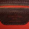 Bolso de mano Louis Vuitton Bucket en lona a cuadros ébano y cuero marrón - Detail D3 thumbnail
