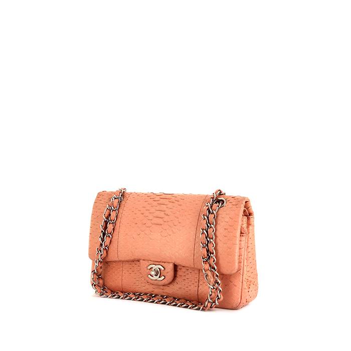 Chanel Timeless Classic Handbag in Salmon Pink Python