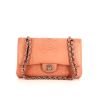 Chanel Timeless Classic handbag in salmon pink python - 360 thumbnail