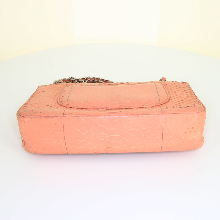 Borsa Chanel  Timeless Classic in pitone rosa salmone - Detail D5