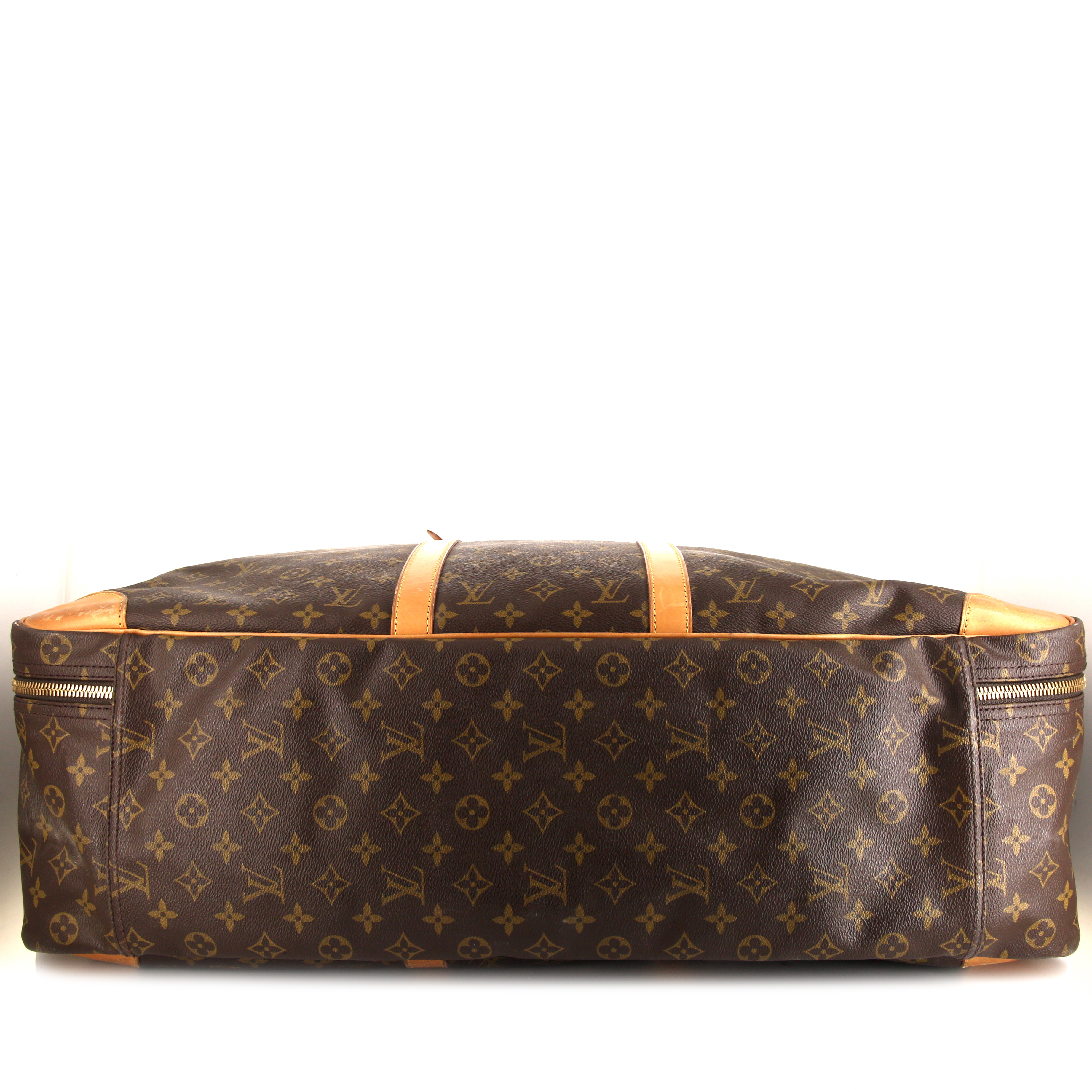 Louis Vuitton Sirius 65 bag in monogram canvas and natural leather - Detail D4