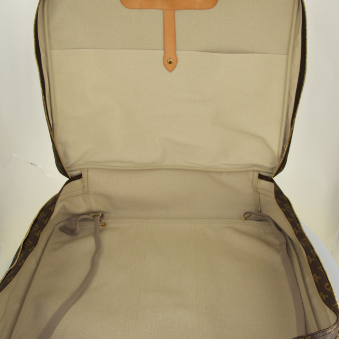 Louis Vuitton Sirius 55 bag in monogram canvas and natural leather - Detail D2