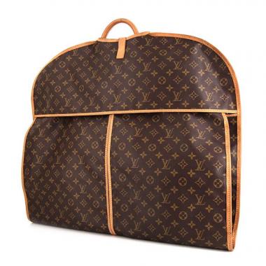 Porta abiti Louis Vuitton Porte-habits in tela monogram e pelle naturale