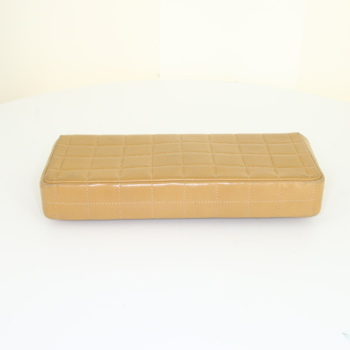 Borsa Chanel East West in pelle trapuntata beige - Detail D4