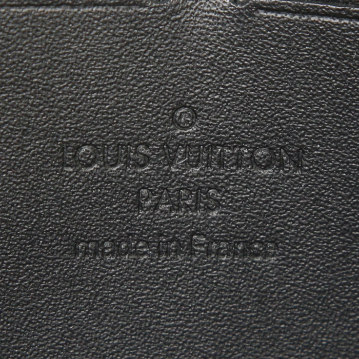 Portafogli Louis Vuitton Zippy in tela monogram cerata color crema con motivo - Detail D3