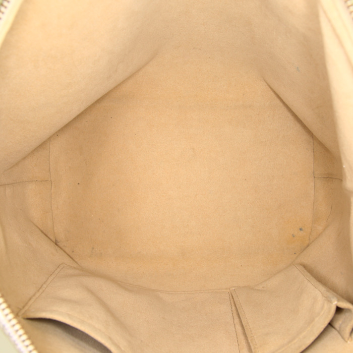Borsa Louis Vuitton Saleya in tela a scacchi e pelle naturale - Detail D2