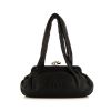 Chanel Fold-over handbag in black leather - 360 thumbnail