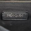 Yves Saint Laurent Muse Two small model handbag in black leather and black canvas - Detail D3 thumbnail