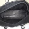 Loewe Amazona large model handbag in black leather and black suede - Detail D2 thumbnail