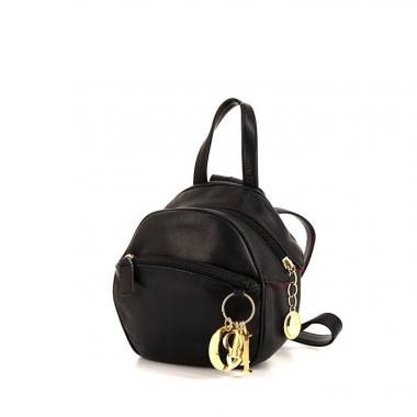 Zaino Dior Vintage in pelle nera