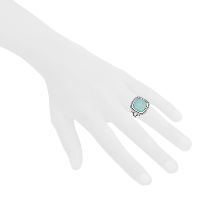 David Yurman Albion ring in silver and quartz - Detail D1