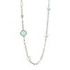 David Yurman long necklace in silver,  cultured pearl and colored stones - 00pp thumbnail