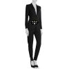 Pochette-ceinture Gucci GG Marmont clutch-belt en velours noir - Detail D1 thumbnail