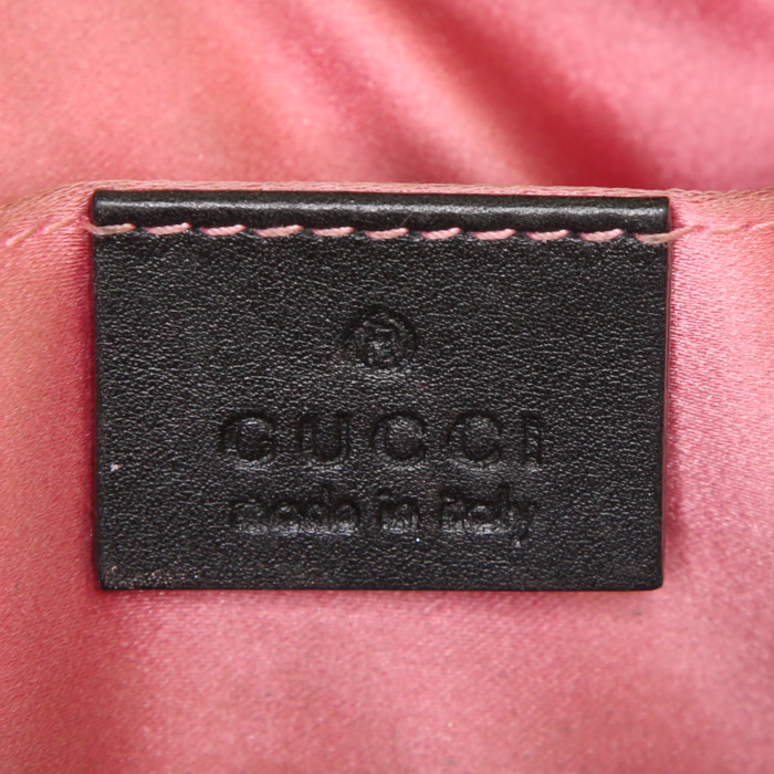 Gucci GG Marmont clutch-belt clutch-belt in black velvet - Detail D3