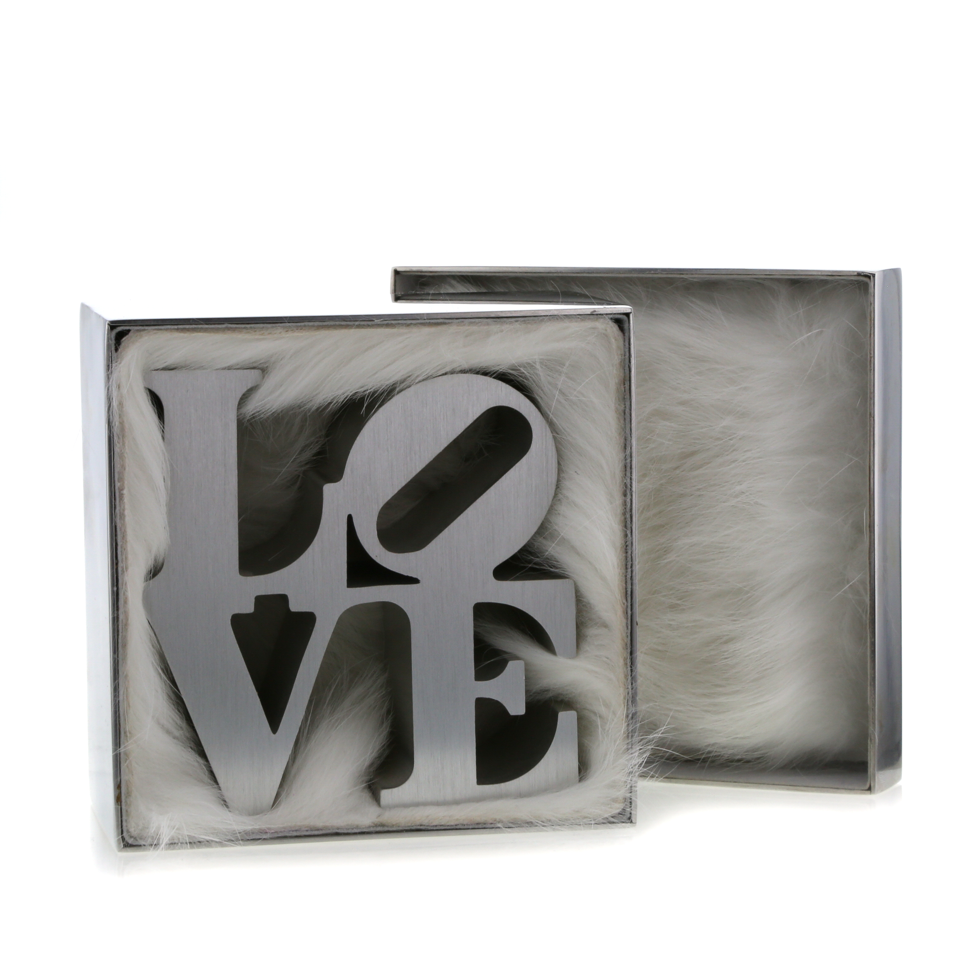 Sculpture "Love" mini, d'après Robert Indiana, en aluminium, années 2000