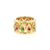 Cartier Tandjore ring in yellow gold,  emerald and ruby - 00pp thumbnail