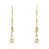 Mobile Louis Vuitton Monogram pendants earrings in yellow gold,  white gold and pearls - 00pp thumbnail