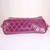 Shopping bag Chanel Funny Tweed in tela cerata bicolore rosa e viola e pelle rosa - Detail D4 thumbnail
