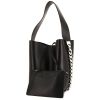 Shopping bag Givenchy Infinity in pelle liscia nera decorata con catene - 00pp thumbnail