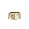 Bague bandeau Chopard Happy Diamonds en or jaune et diamants - 00pp thumbnail