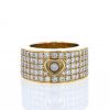 Bague bandeau Chopard Happy Diamonds en or jaune et diamants - 360 thumbnail